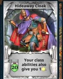 Hideaway Cloak treasure card
