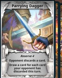 Parrying Dagger treasure card