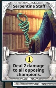 Serpentine Staff treasure card