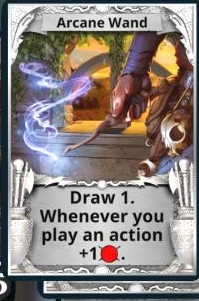 Arcane Wand treasure card