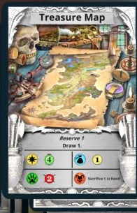 Treasure Map treasure card