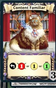 Content Familiar treasure card