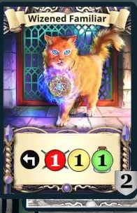 Wizened Familiar treasure card