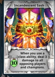 Incandescent Sash treasure card