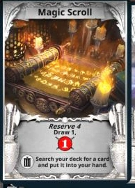 Magic Scroll treasure card